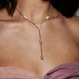 A lariat necklace.