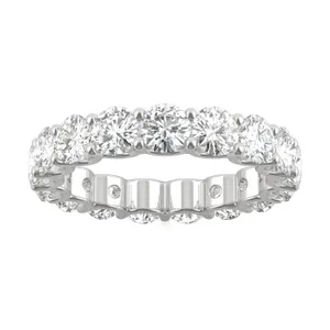 Round Brilliant Trellis Eternity Band image, 