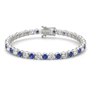 Emerald Classic Alternating Tennis Bracelet image, 