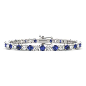 Emerald Classic Alternating Tennis Bracelet image, 