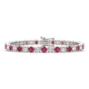 Ruby Classic Alternating Tennis Bracelet image, 