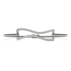 Wavy Frame Bangle Bracelet image, 