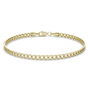 Semi-Solid Cuban Link 7.5 in. Chain Bracelet 3.45mm image, 