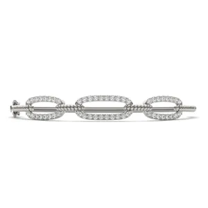 Chain Link Rope Bangle Bracelet image, 