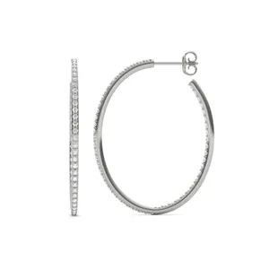 Airy Oval Hoop Earrings (1 1/2 ct. tw.) image, 