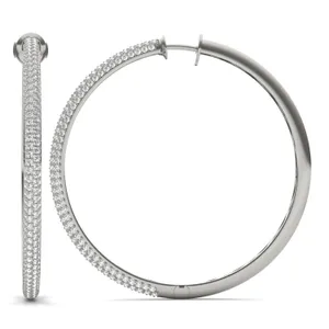 Supreme Pavé Hoop Earrings image, 