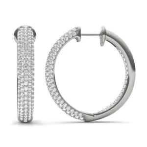 Pavé Tube Hoop Earrings (4 ct. tw.) image, 