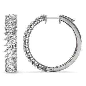 Asymmetrical Couture Hoop Earrings image, 