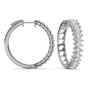 Asymmetrical Couture Hoop Earrings image, 
