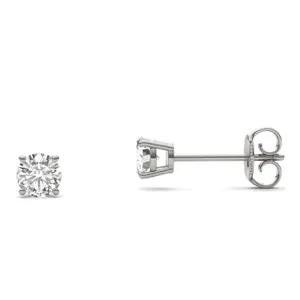Round Brilliant Four-Prong Basket Stud image, 