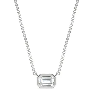 Emerald Signature Bezel Necklace image, 
