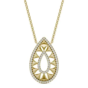Duo Teardrop Ouro Pendant image, 
