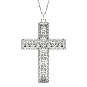 Beveled Edge Cross Pendant image, 