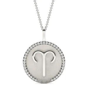 Petite Aries Zodiac Pendant image, 