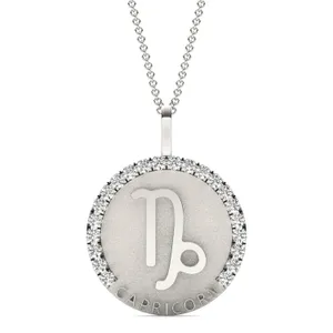 Bold Capricorn Zodiac Pendant image, 
