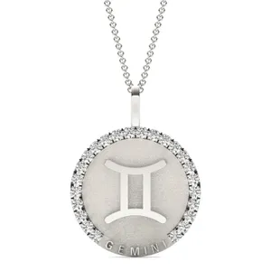 Bold Gemini Zodiac Pendant image, 