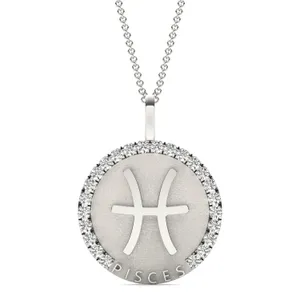 Bold Pisces Zodiac Pendant image, 