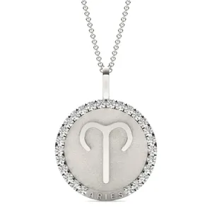 Bold Aries Zodiac Pendant image, 