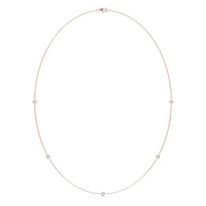 Five-Stone Petite Station Necklace image, 