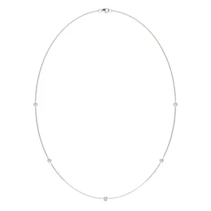 Five-Stone Petite Station Necklace image, 