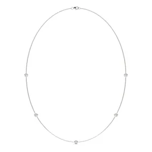 Five-Stone Classic Station Necklace image, 