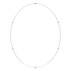 Five-Stone Classic Station Necklace image, 