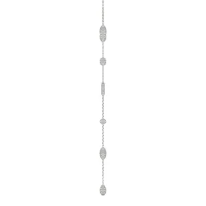 Elongated Pavé Couture Lariat Necklace image, 