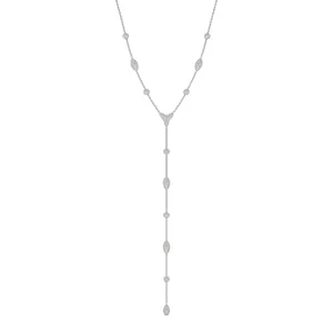 Décolleté Pavé Couture Lariat Necklace image, 