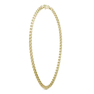 Semi-Solid Cuban Link 18 in. Chain Necklace image, 