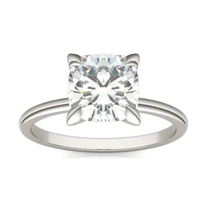 Cushion Classic Solitaire Engagement Ring image, 