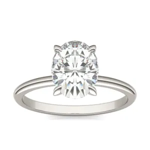 Oval Classic Solitaire Engagement Ring image, 