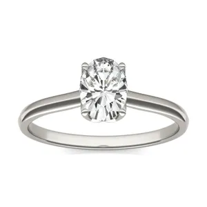 Oval Signature Solitaire Engagement Ring image, 