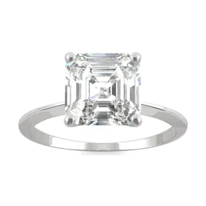 Asscher Timeless Solitaire Engagement Ring image, 