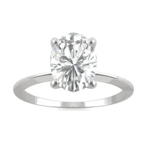 Oval Timeless Solitaire Engagement Ring image, 