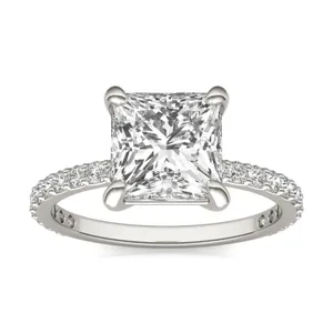 Princess Martini Accented Engagement Ring image, 