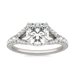 Cushion Duet Engagement Ring image, 