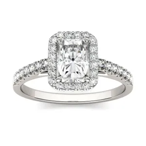 Radiant Adora Halo Engagement Ring image, 