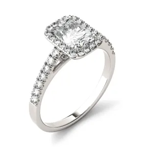 Radiant Adora Halo Engagement Ring image, 