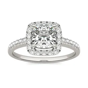 Cushion Eden Halo Engagement Ring image, 