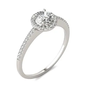 Round Brilliant Eden Halo Engagement Ring image, 