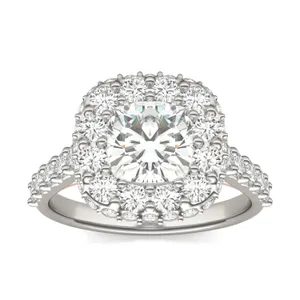 Cushion Harmony Halo Engagement Ring image, 