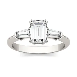 Emerald Isolde Three-Stone image, 