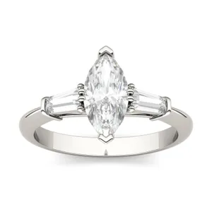 Marquise Isolde Three-Stone image, 