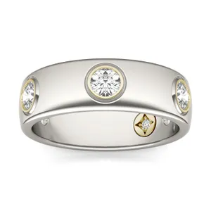 Signature Bezel Wedding Ring (7/8 ct. tw.) image, 