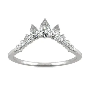 Lotus Curved Wedding Ring image, 