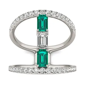 Emerald Journey Statement Ring image, 