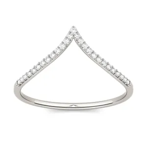Chevron Curved Wedding Ring image, 