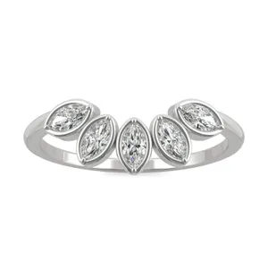 Tulip Curved Wedding Ring image, 