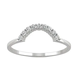 Petite Crescent Curved Wedding Ring image, 