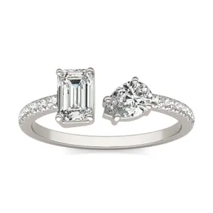 Open Toi Et Moi Accented Ring image, 
